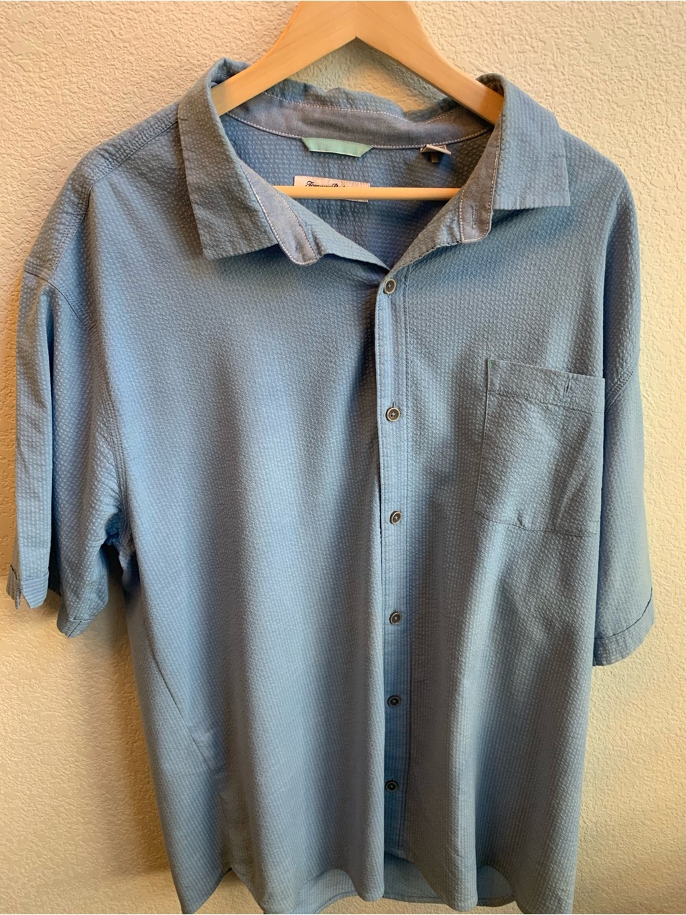 Tommy Bahama Light Blue Short-Sleeve Button-Down Shirt